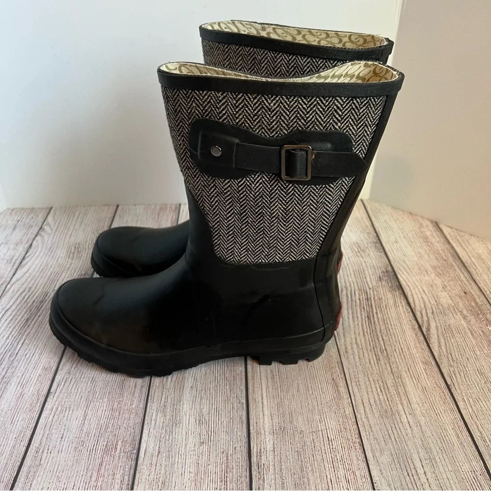 CHOOKA Solid Rubber Mid Calf Rain Boots 9